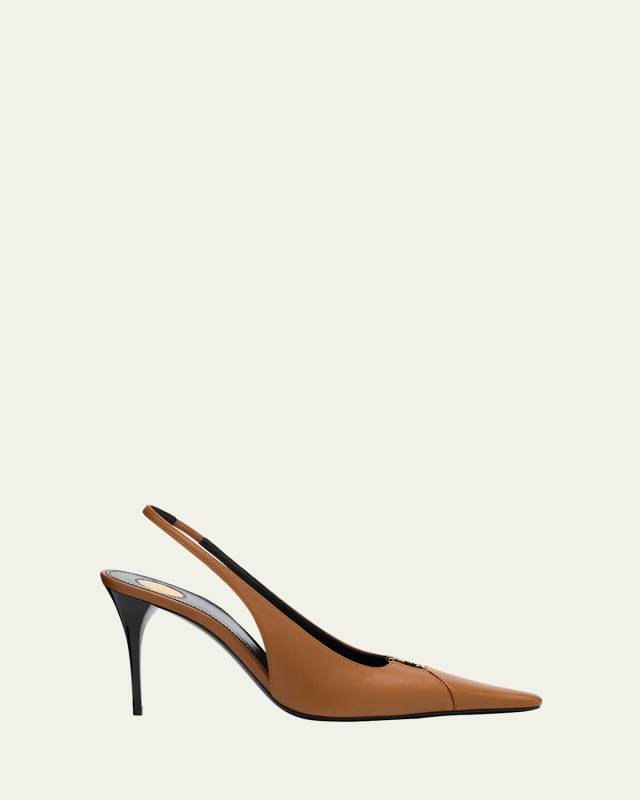 Babylone Leather YSL Slingback Pumps